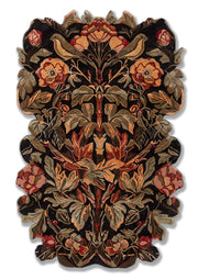 Tree Of Life Irregular Shaped Hand Tufted Viscose Silk & New Zealand Wool Rug