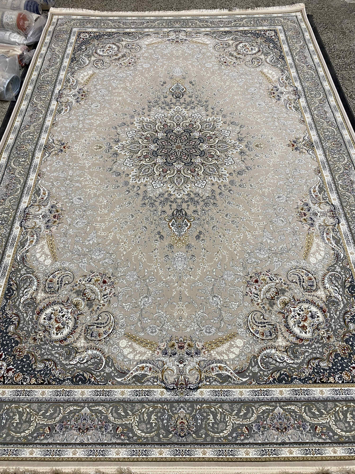 Elnaz Iranian Imported Beige Rug