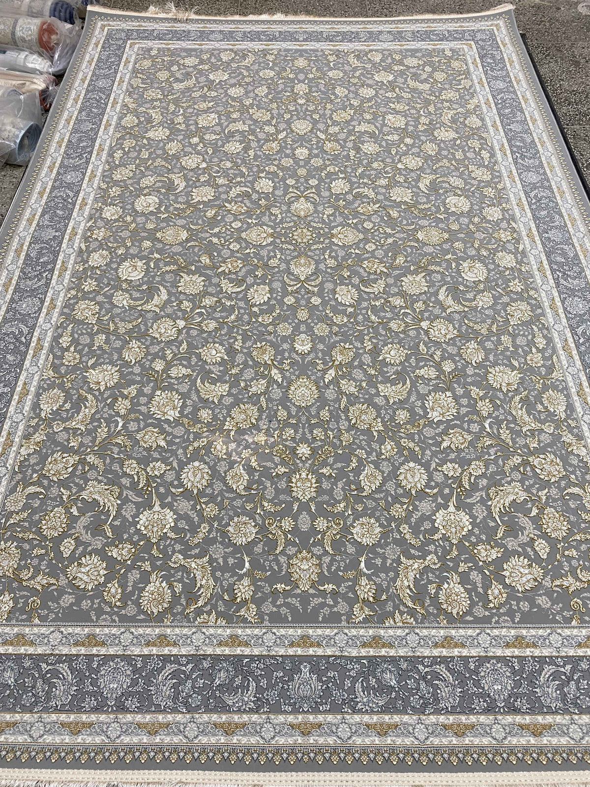 Niyaz Iranian Imported Gray Rug