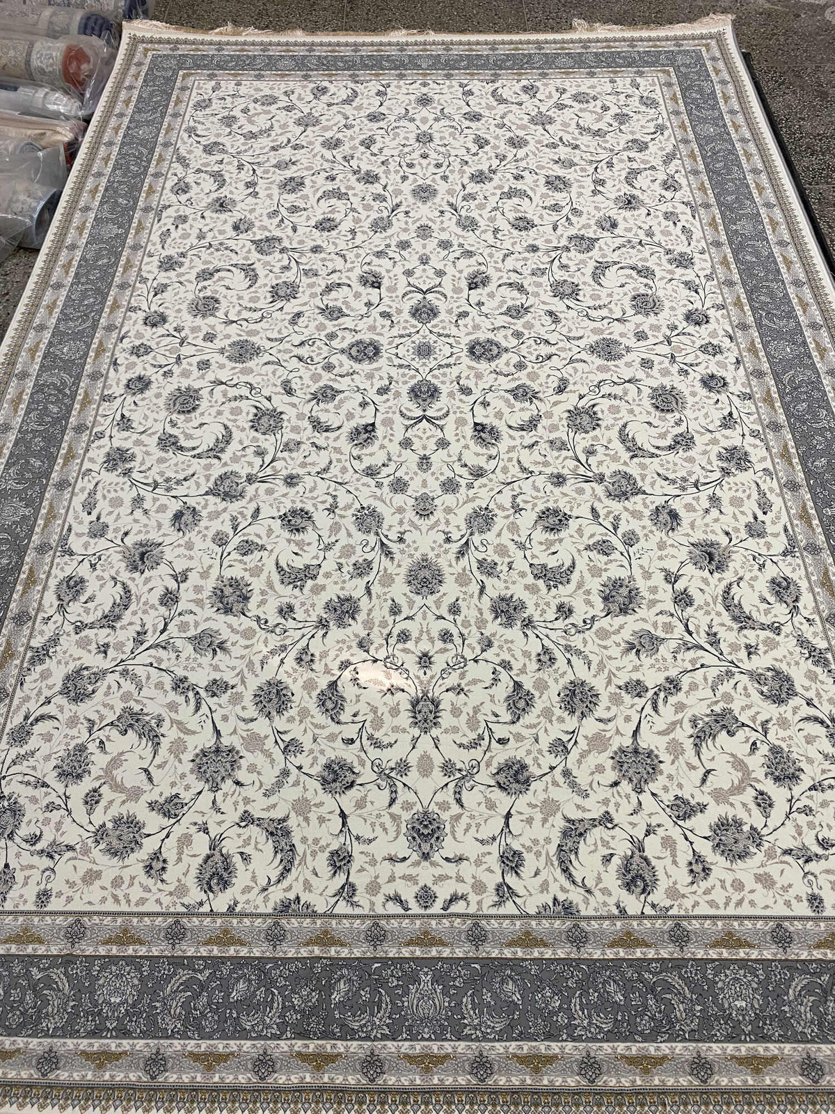 Niyaz Iranian Imported White Rug