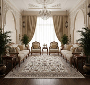 Mahsa Iranian Imported White Rug