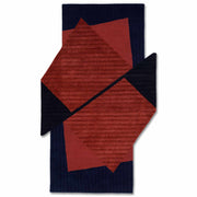 Mario Red Irregular Handmade Rug