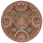 Jarett Multicolor Traditional Hand Tufted Round Plush New Zealand Wool Rug
