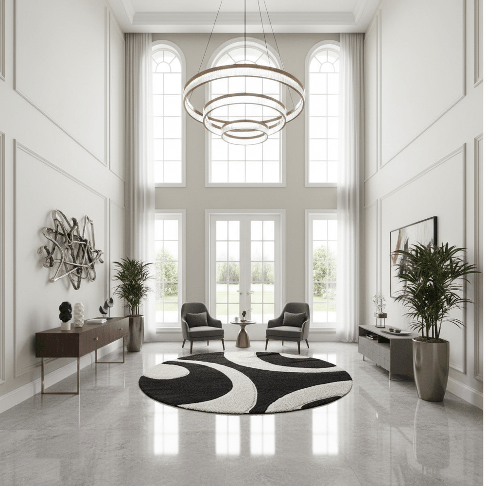 Shade Round Shaggy Carpet & Rug