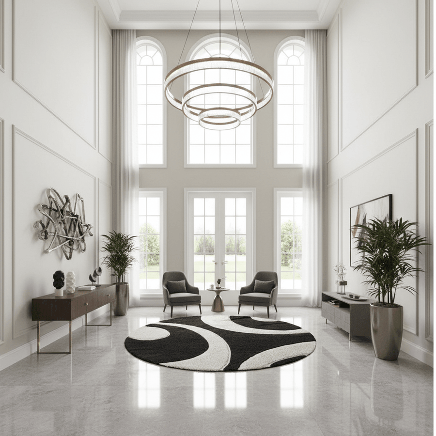 Shade Round Shaggy Carpet & Rug