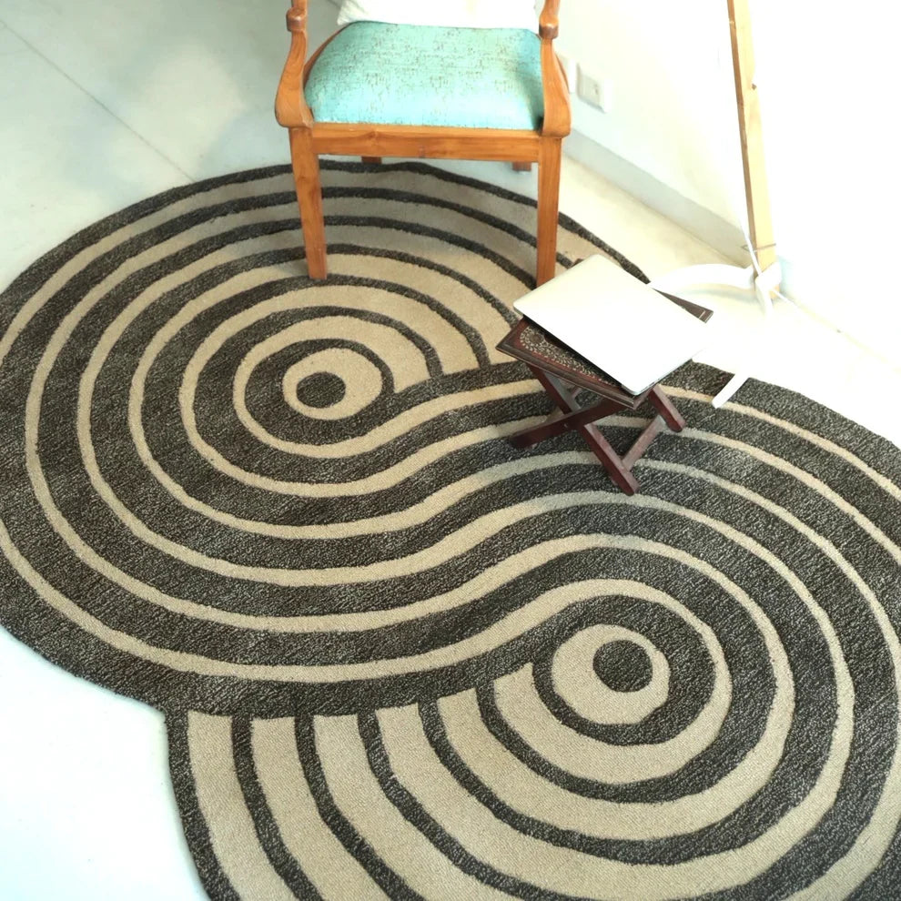 Zyra Irregular Hand Tufted Carpet & Rug