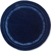 Redbrook Blue Modern Hand Tufted Round Plush New Zealand Wool Rug