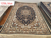 Zehra Iranian Imported  Navy Blue Rug