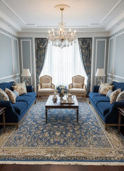 Delaram Iranian Imported Blue Rug