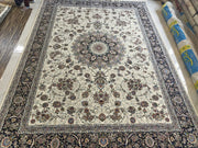 Hafsa Iranian Imported White Rug