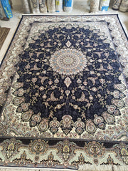 Zabab Iranian Imported White Rug