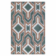 Zahur Multicolor Designer Hand Tufted Wool Designer Carpet