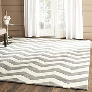 Zig Zag Grey Hand Tufted Wool Rug
