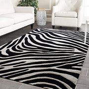 Zebra Hand Tufted Wool Rug