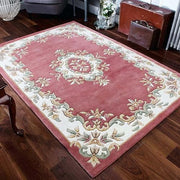Pink Persian Hand Tufted Wool Carpet