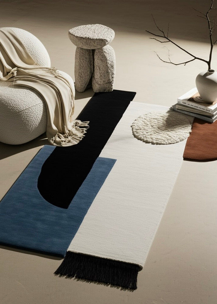 Isel New Zealand Wool Irregular Shaped Rug