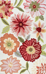 Flower Bouquet Hand Tufted New Zealand Wool Rug