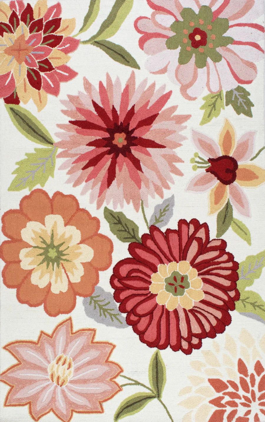 Flower Bouquet Hand Tufted New Zealand Wool Rug