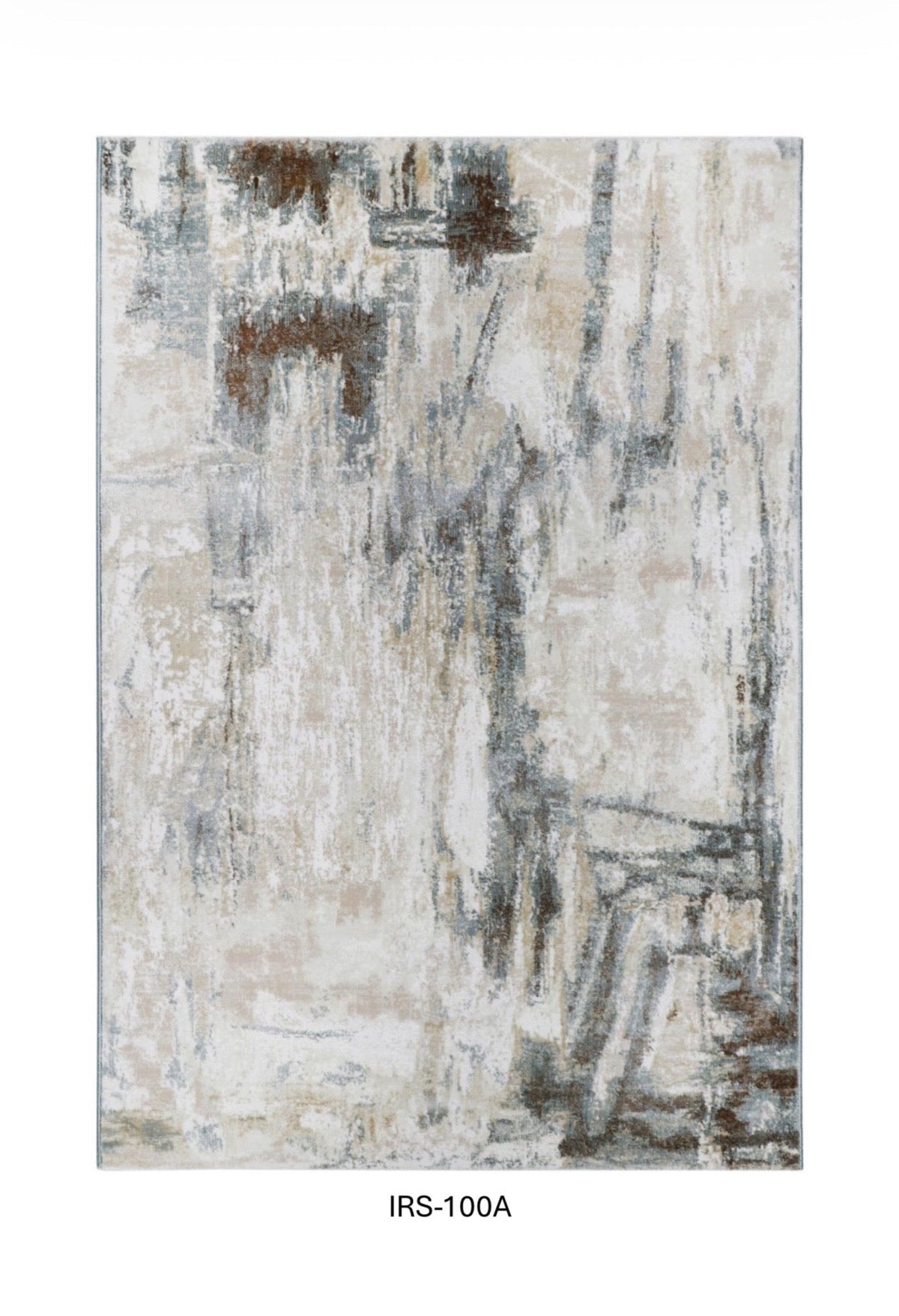 Multicolour Abstract Viscose Area Rug with Anti-Skid Backing