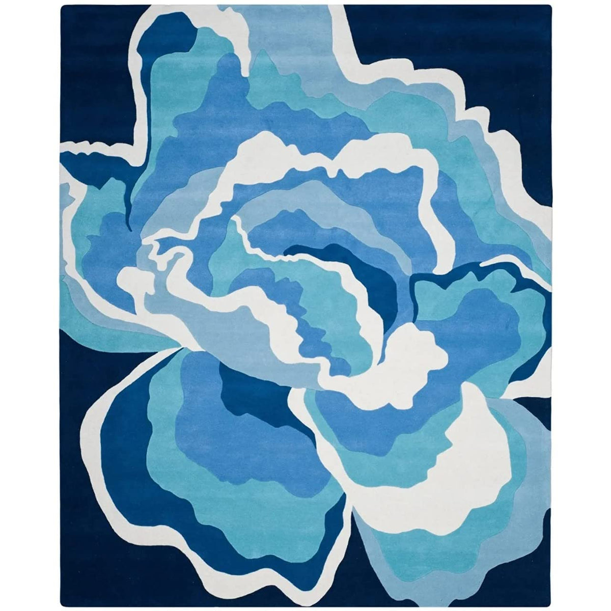Aqua Splash Hand Tufted Carpet