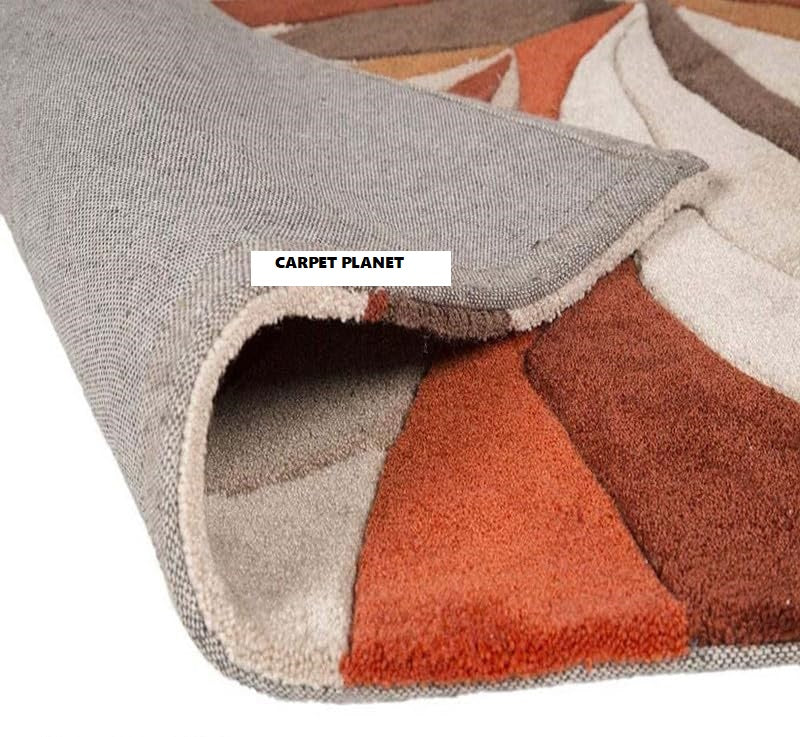Orange lahar Hand Tufted Carpet