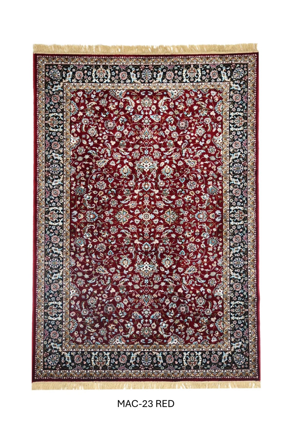 Rich Red Persian Silk Carpet