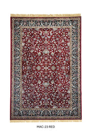 Rich Red Persian Silk Carpet