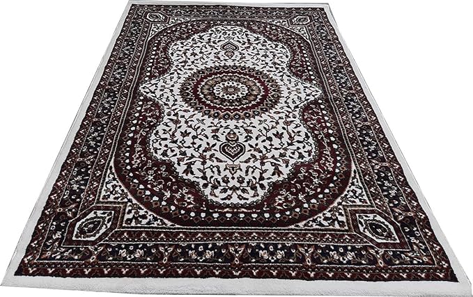 Maroon Persian Wool Traditional Carpet