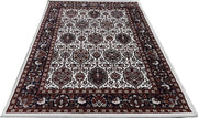 White Persian Wool Traditional Anti Skid Heavy Carpet