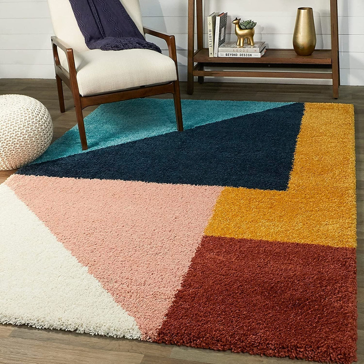 Handcrafted Multicoloured Shaggy Carpet