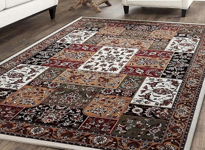 Cream Persian Wool Traditional Carpet