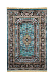 Blue Persian Silk Carpet