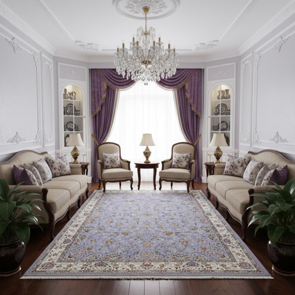 Nadira Iranian Imported Lavender Rug