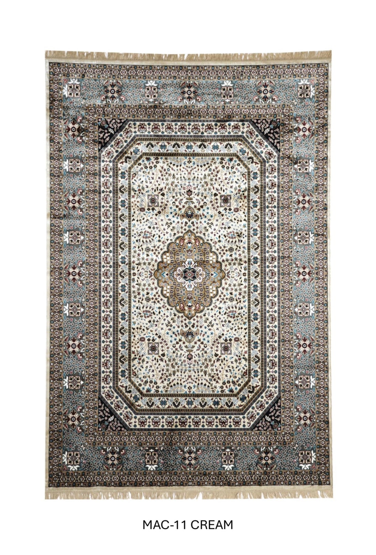 Cream Persian Silk Carpet