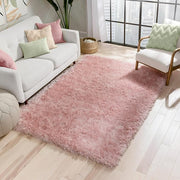 Handcrafted Peach Shaggy Carpet