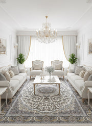 Liyana Iranian Imported White Rug