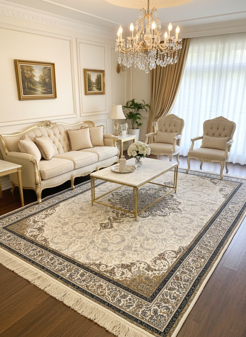 Anisa Iranian Imported Cream Rug