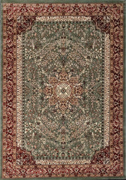 Green Persian Wool Traditional Anti Skid Heavy Carpet