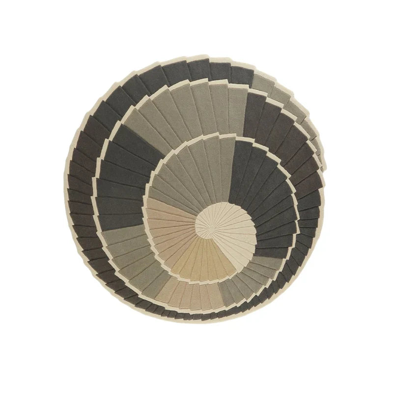 Cascade Hand Tufted Round Plush New Zealand Wool Rug