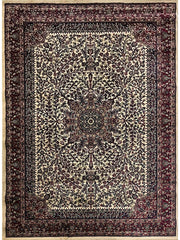 Off White Persian Wool Soft & Plush Traditional Anti Skid Backing Heavy Rug