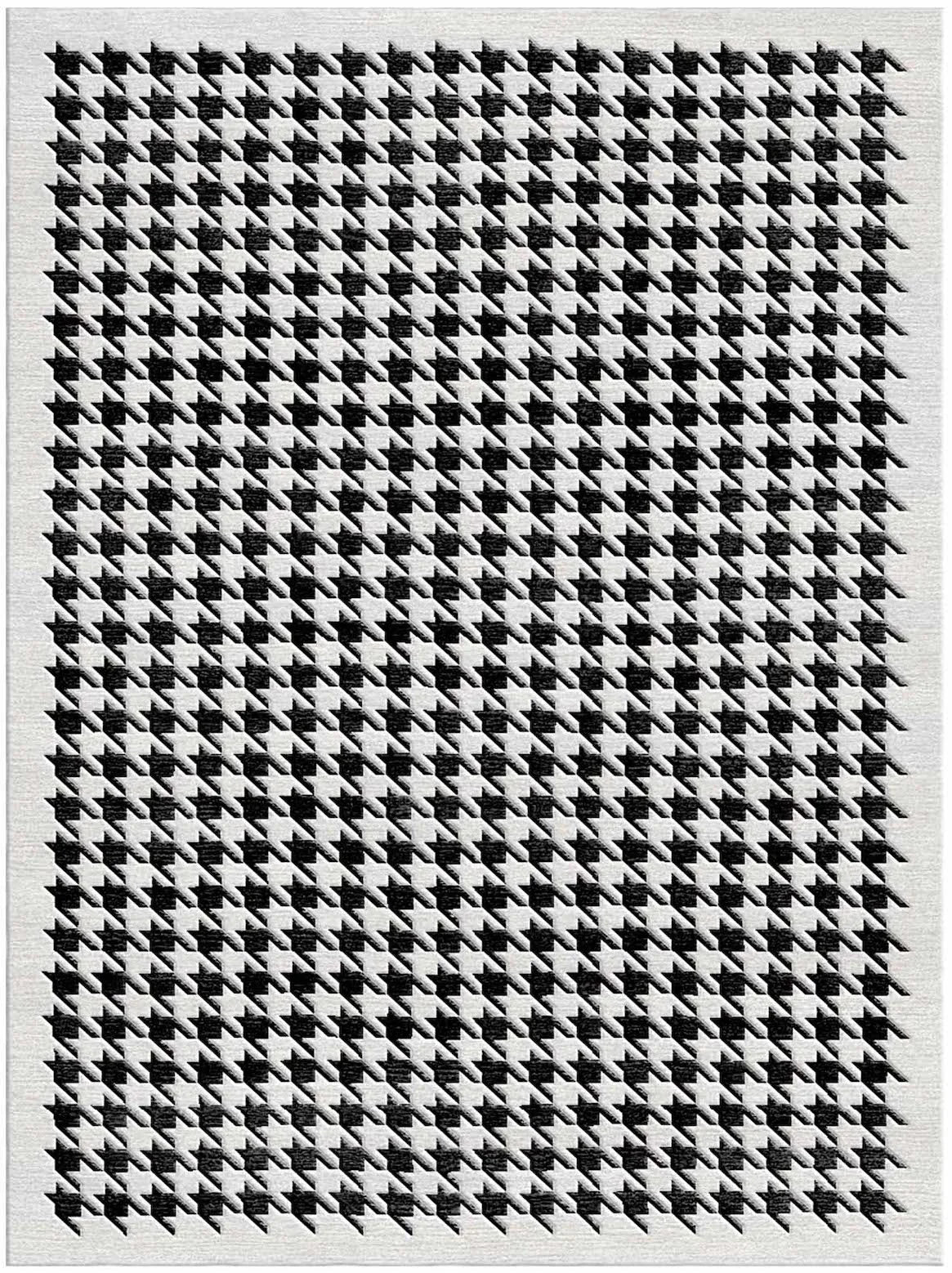 MAGNUS Black & White Handmade Luxury Rug