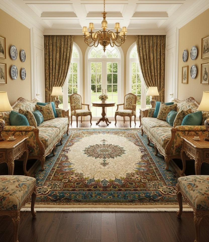 Katayoun Iranian Imported Cream Rug