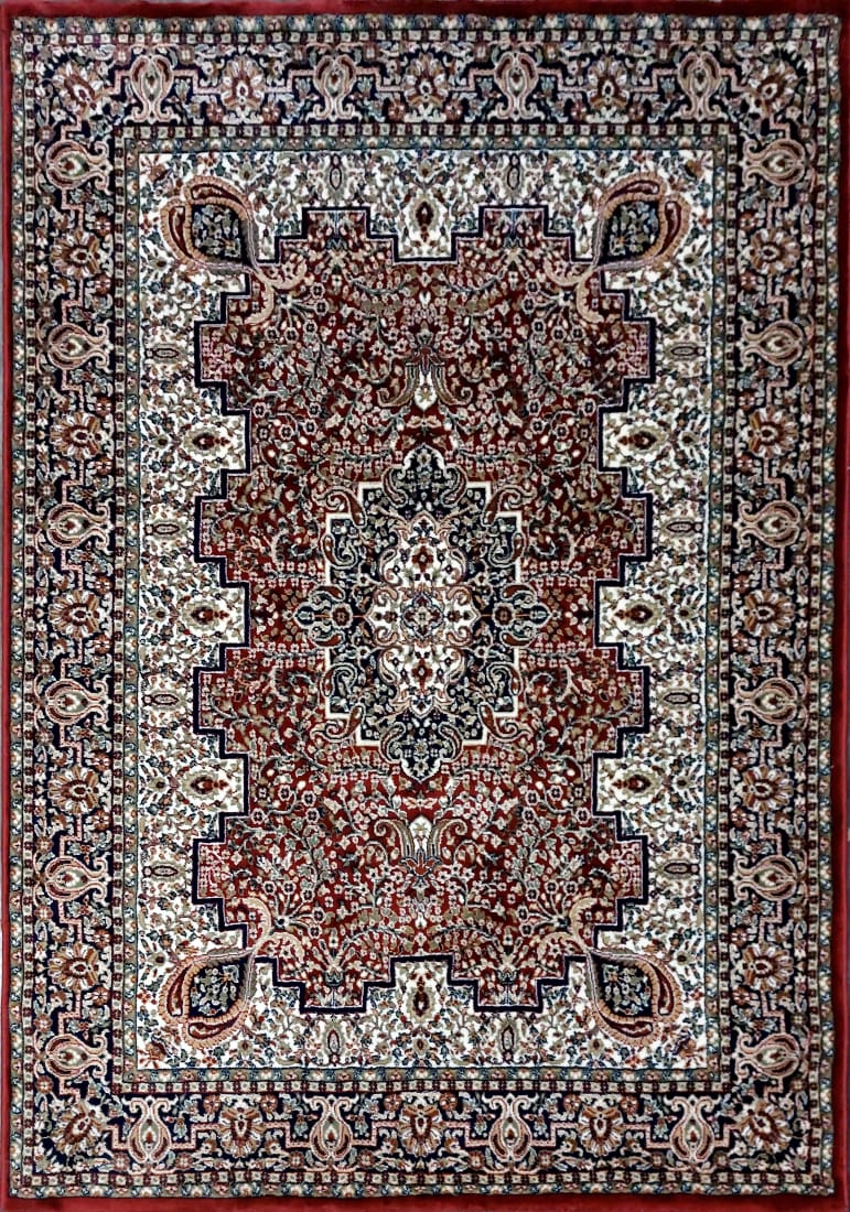 Maroon Persian Wool Anti Skid Heavy Rug