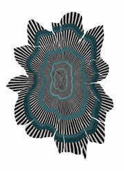 Op-Tide Hand Tufted New Zealand Wool & Viscose Silk Irregular Shaped Rug