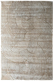 Hex Hand Tufted Silk New Zealand Wool Rug