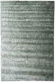 Hexo Hand Tufted Silk New Zealand Wool Rug