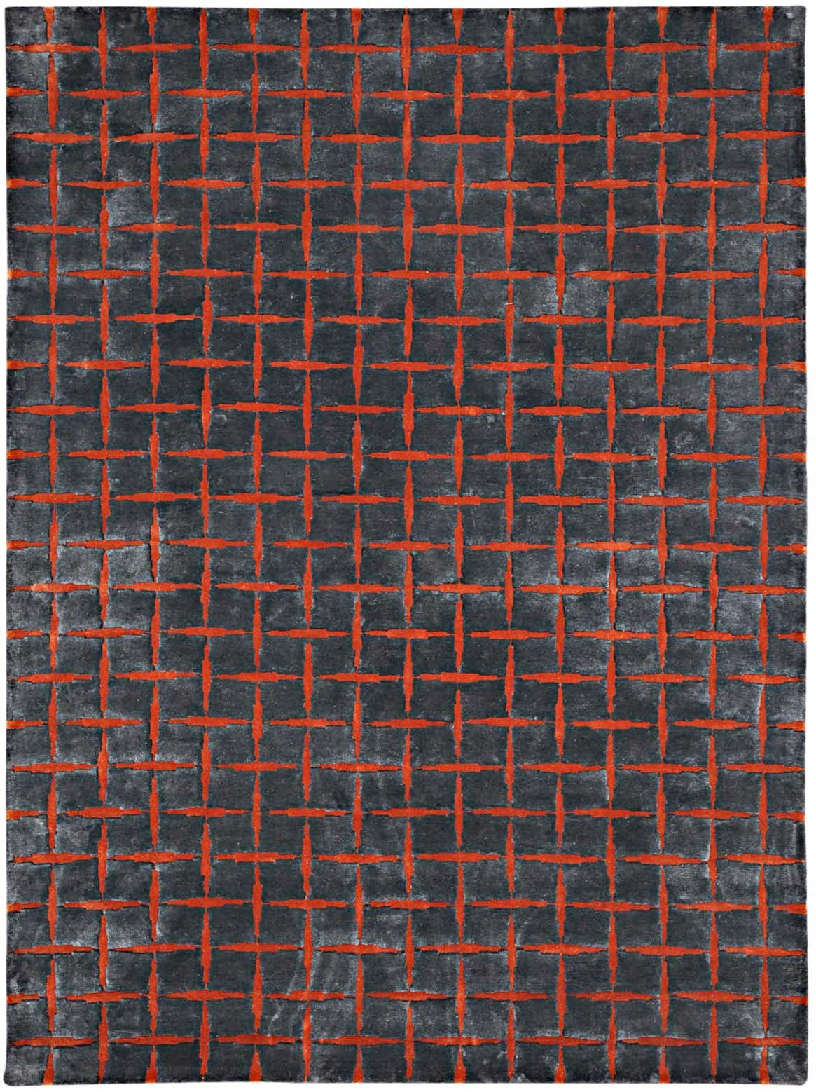 SEQUEL Rust Hand Tufted New Zealand Wool & Viscose Rug