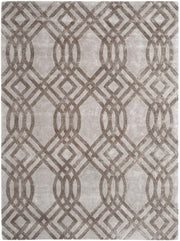 SOLOMON Taupe Hand Tufted New Zealand Wool & Viscose Rug