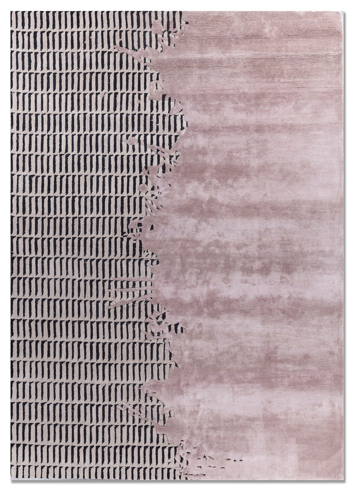 Adrift Lotus & White Hand Tufted New Zealand Wool & Viscose Rug