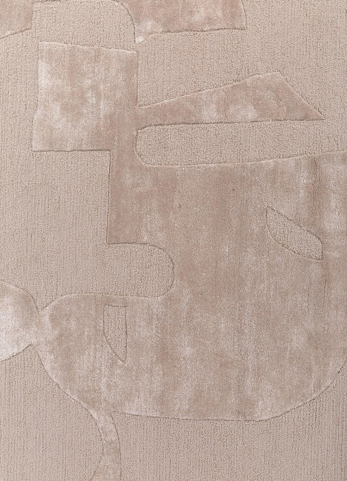 White Noise Ivory Hand Tufted New Zealand Wool & Viscose Rug
